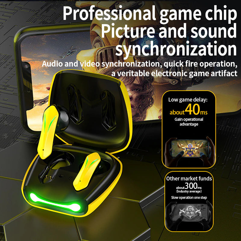 "Bumblebee Air Car: Ultimate Wireless Earbuds for Gaming with Low Latency and Transformer Design"